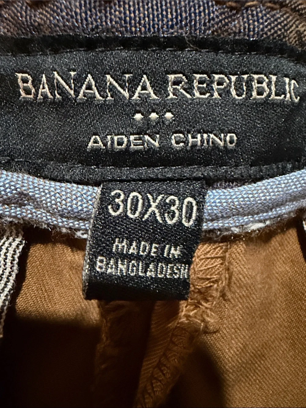 Banana Republic Men's Casual Chino Pants in Brown 30x30